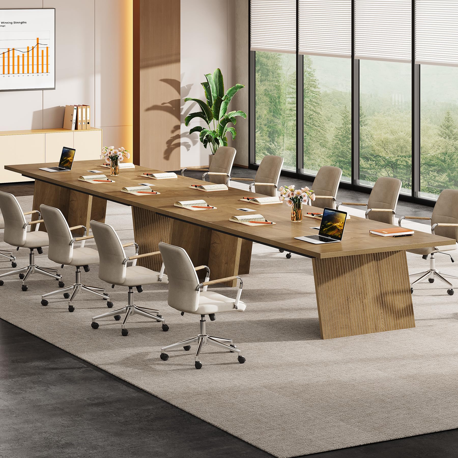 8ft Conference Table for 10 People