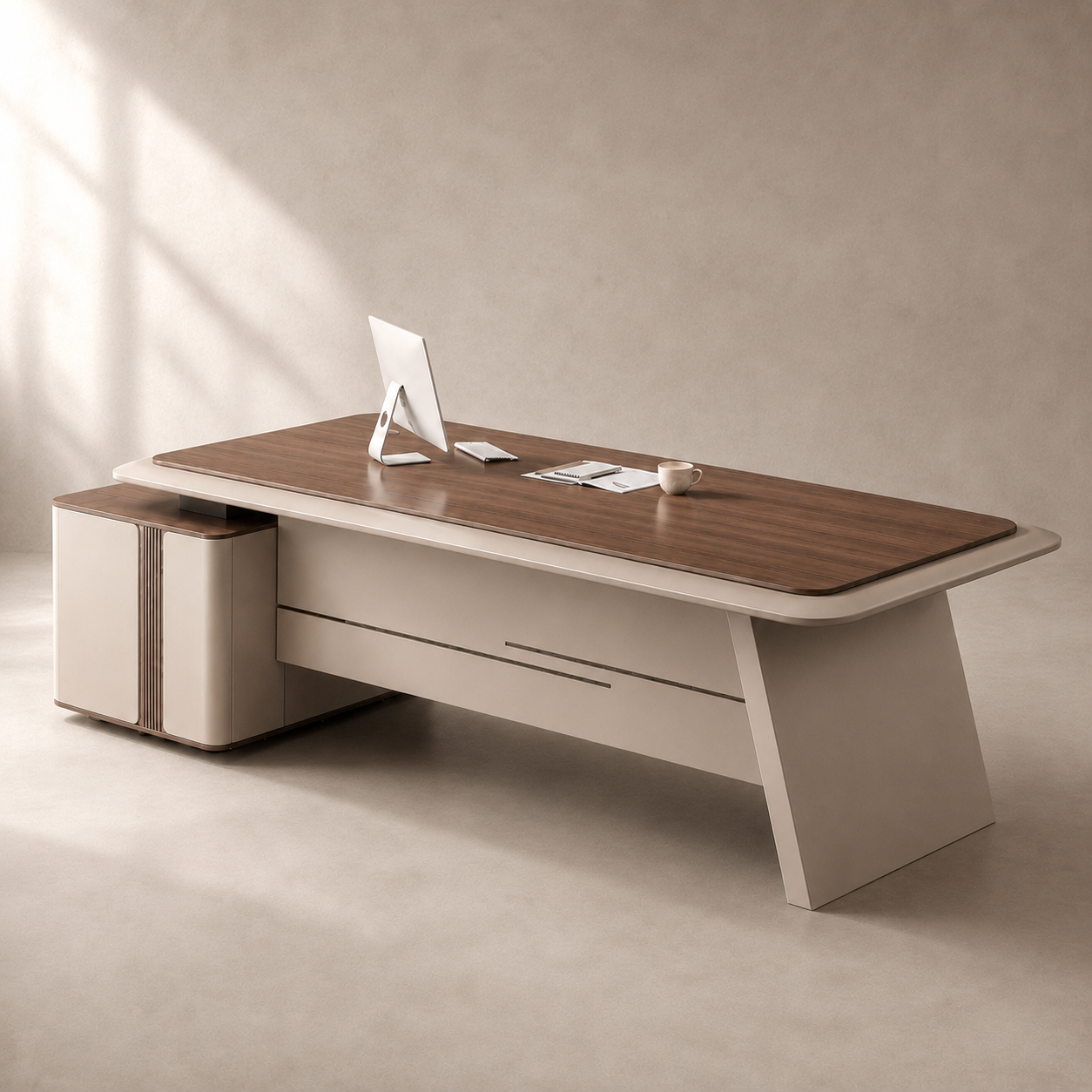WALNUT EXECUTIVE DESK